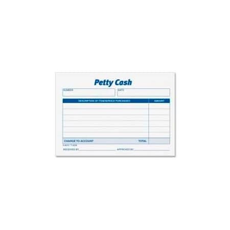 Tops Business Forms Tops Received Petty Cash Slips, 5" x 3-1/2", White, 50 Sheets/Pad, 12 Pads/Pack 3008****